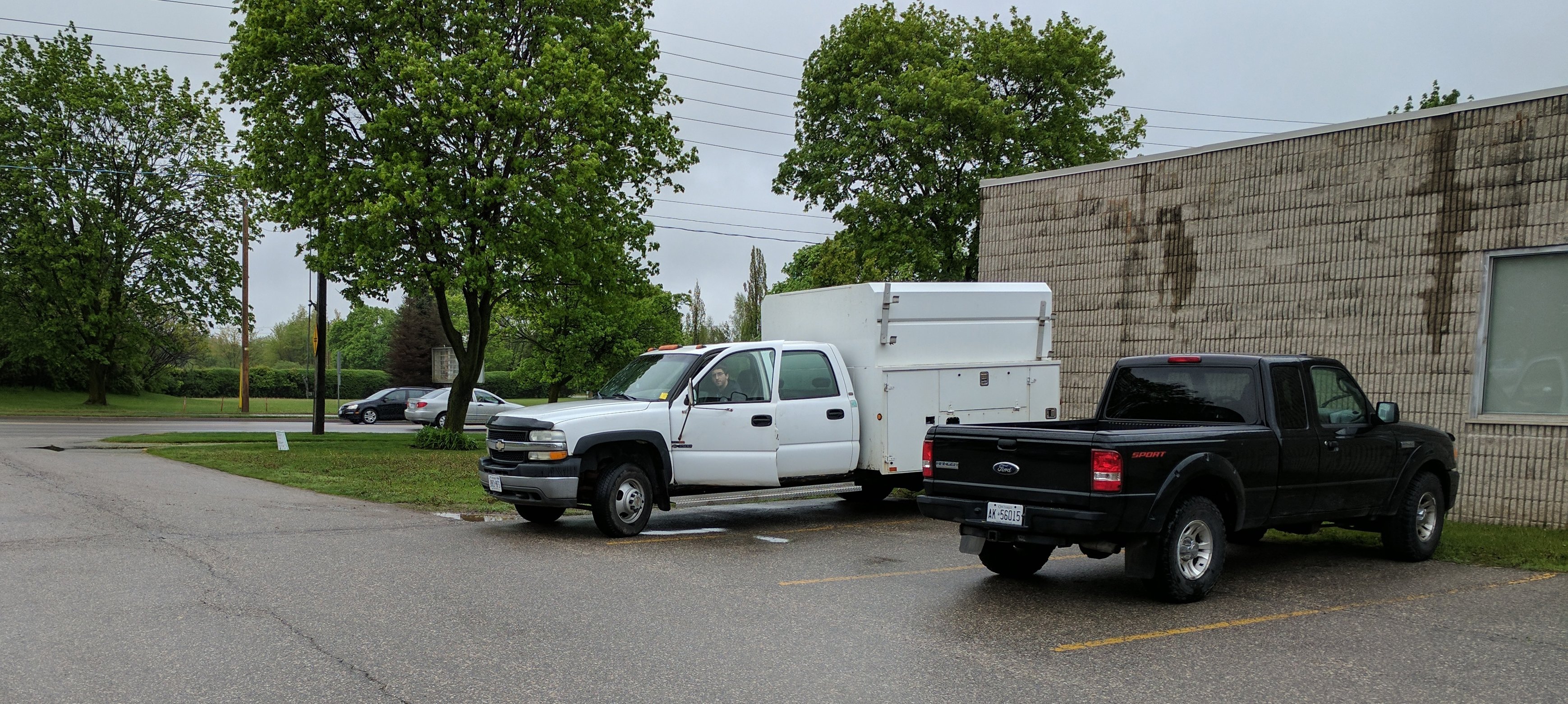 Adam in his service truck